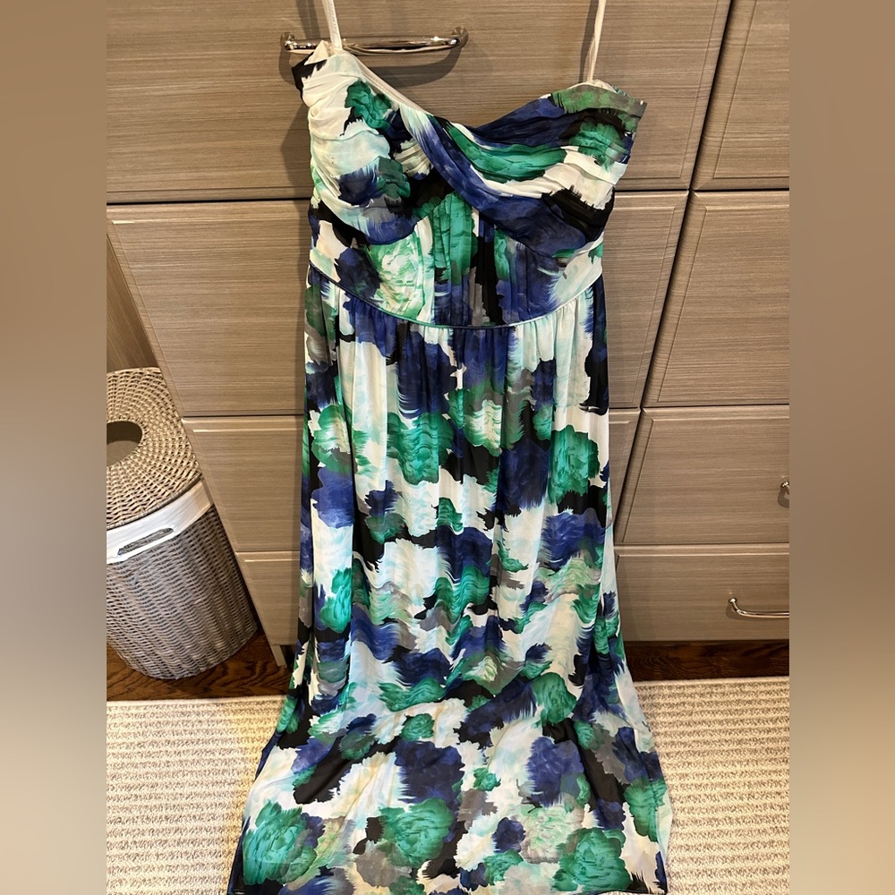 Shoshanna Formal Prom dress , long blue and green dress